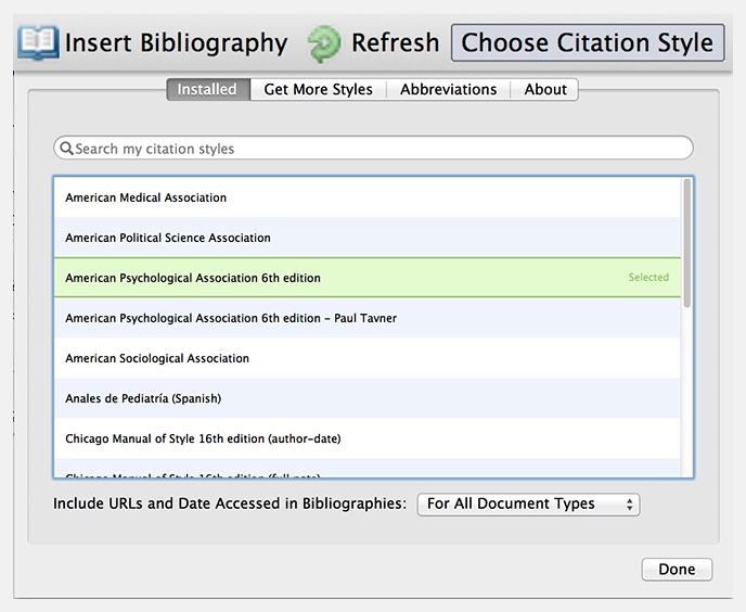 Citation Styles | Mendeley