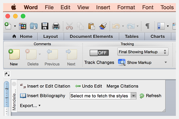 word mendeley plugin