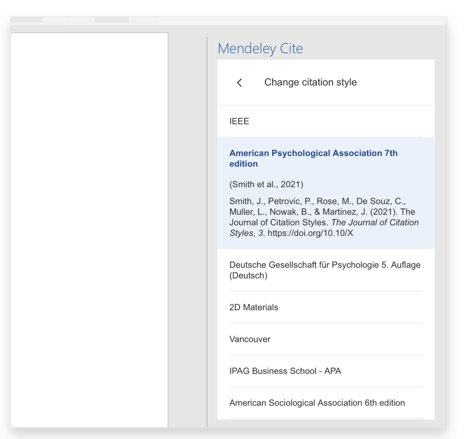 Apa Reference Style Mendeley