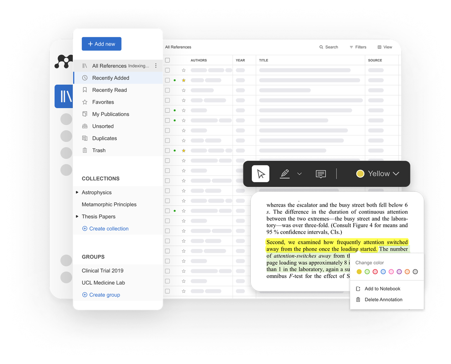 Add and organize pdf